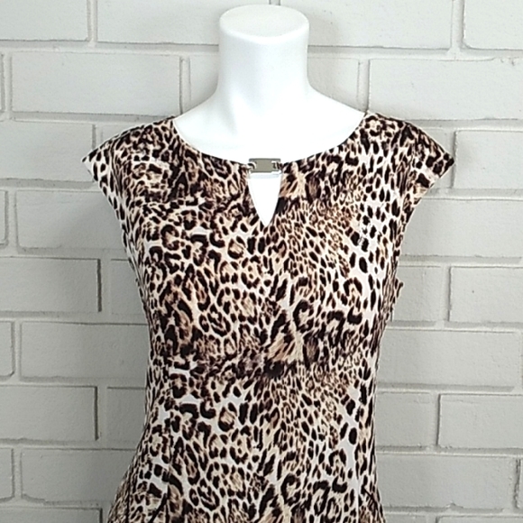 I LE New York Animal Print Dress. Size 8 - Picture 2 of 12